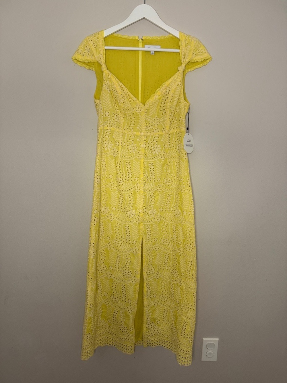 Lost + Wander Lemon Drop Midi Dress [LA0444] - Picture 4 of 11